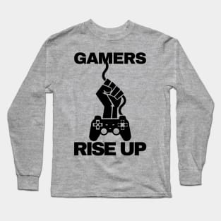 Retro Gamers Rise Up Long Sleeve T-Shirt